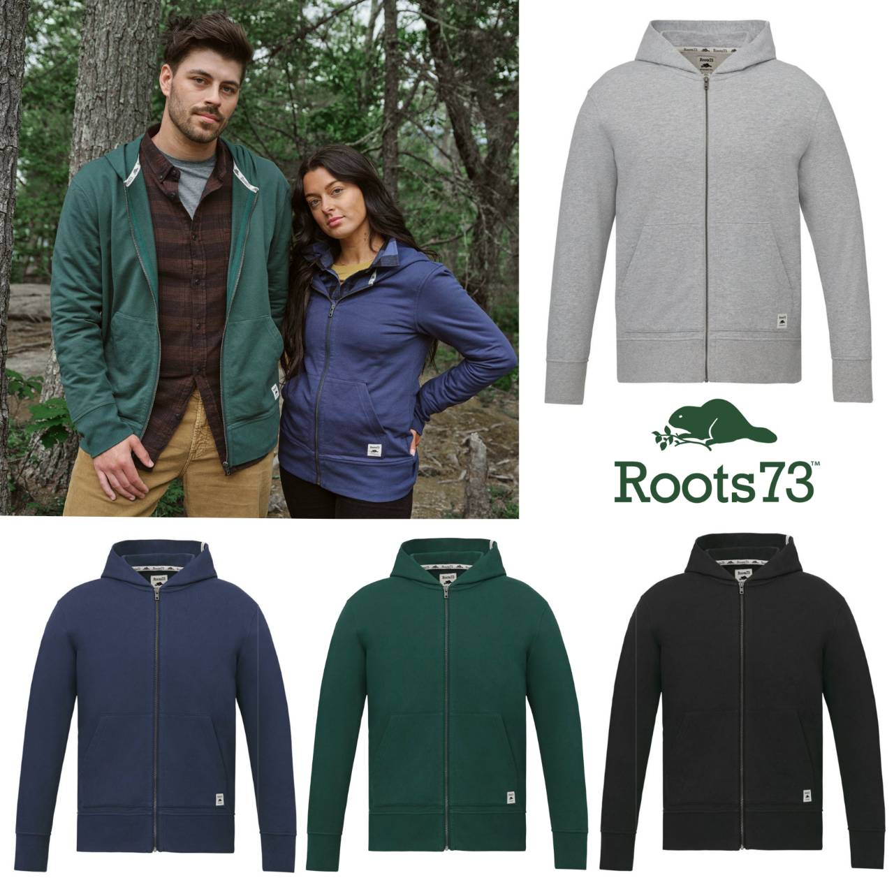 Roots73 CANMORE Eco Full Zip Hoody