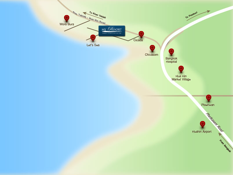 ขาย / เช่าราย / รายเดือน / รายปี คอนโด วิลล่า หัวหิน เดอะวิลล่า (หัวหิน) ( My Resort Family Condo @ Hua Hin มาย รีสอร์ท แฟมิลี่ คอนโด )