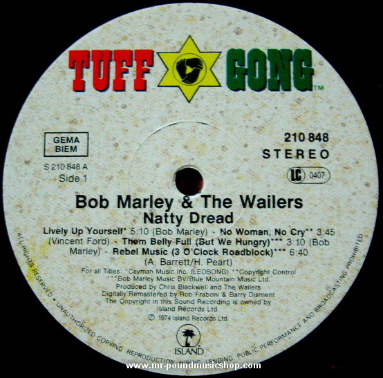 Bob Marley & The Wailers - Natty Dread