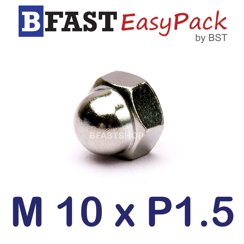 หัวน็อตหมวก M10 x P1.5 (5 ตัว/ถุง)