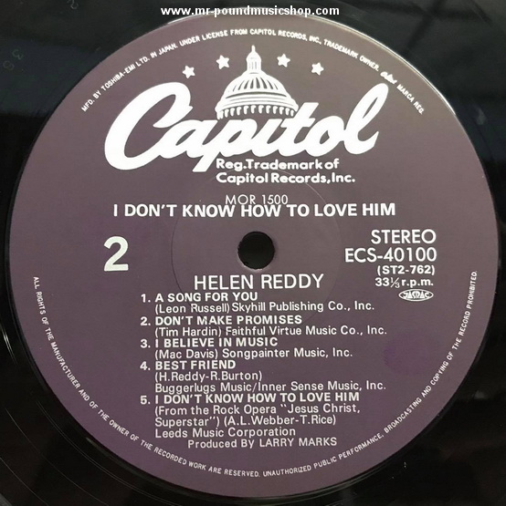 Helen Reddy - I Don't Know How To Love Him