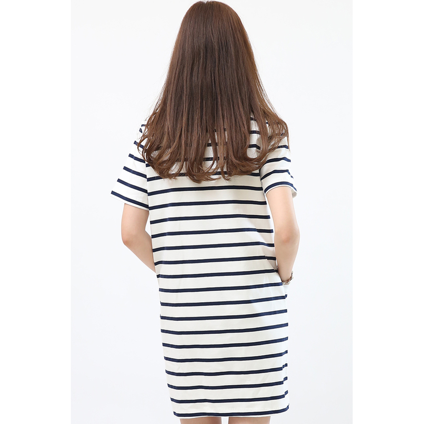 Senyes Navy เดรส Basic Navy Style