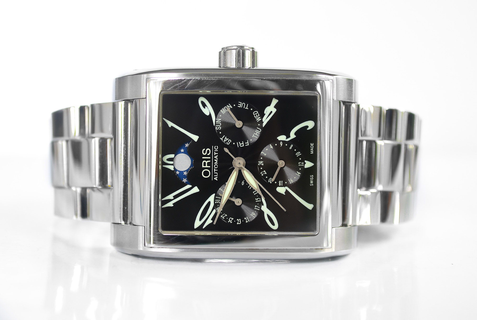 Oris Miles Complication Moonphase หน้าดำ (Sold)