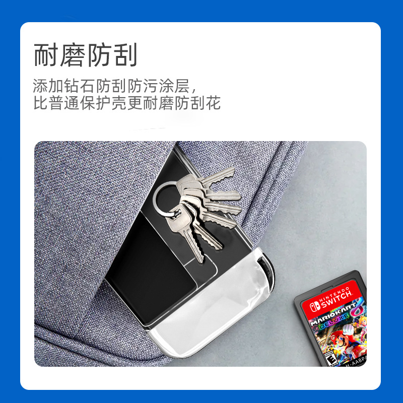 HAIFVA เคสใส TPU+PC สำหรับเครื่อง Nintendo Switch OLED ใส่ DOCK ได้
