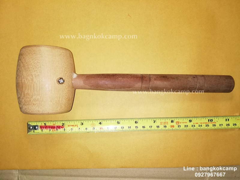 ค้อนไม้ประดู่ ยาว11นิ้ว.....ใช้ตอกงานเกี่ยวกับหนังได้, หรืองานตอกที่กลัวตัวตอกหัวจะพังใช้ไม้ตอกจะช่วยซับแรงครับ, ตอกลิ่มไม้, ตีระฆังได้