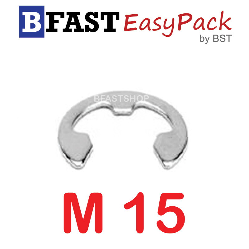 แหวนตัวอีสแตนเลส SUS M15 (4 ตัว/ถุง)