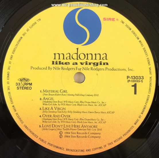 Madonna - Like A Virgin