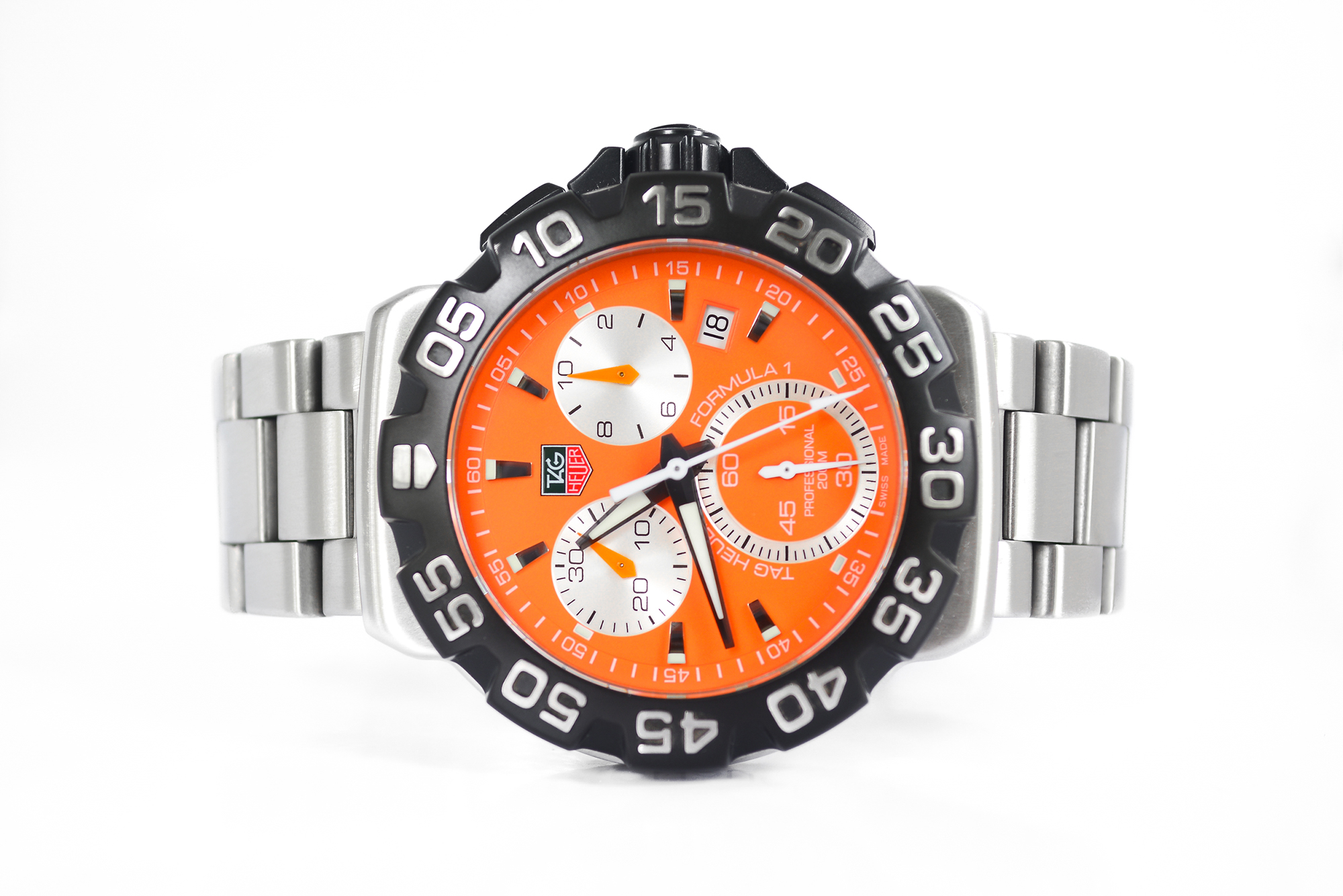 Tag Heuer F1 Chronograph King Size Quartz หน้าส้ม
