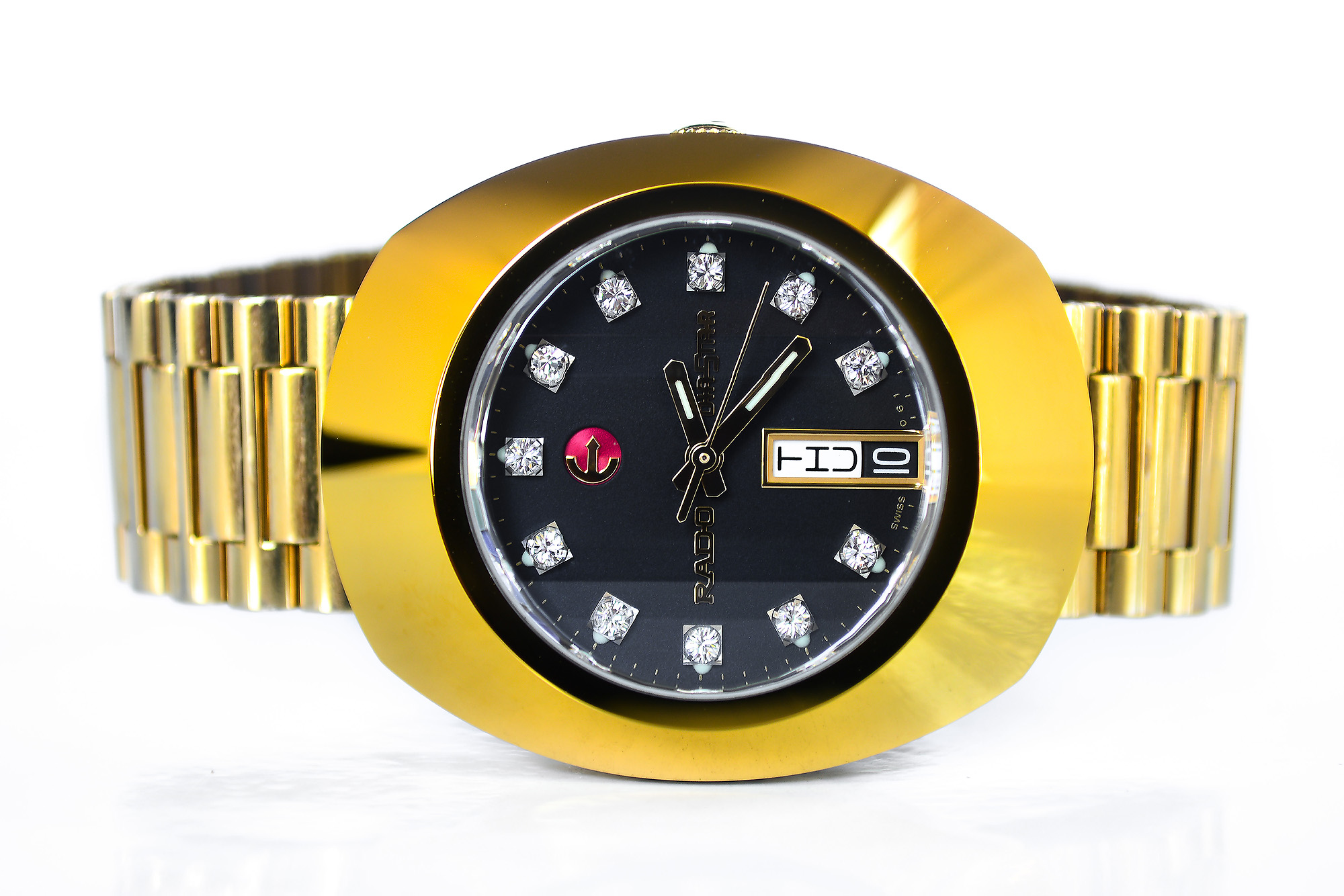 Rado Diastar เรือนทอง 11 พลอย หน้าดำ