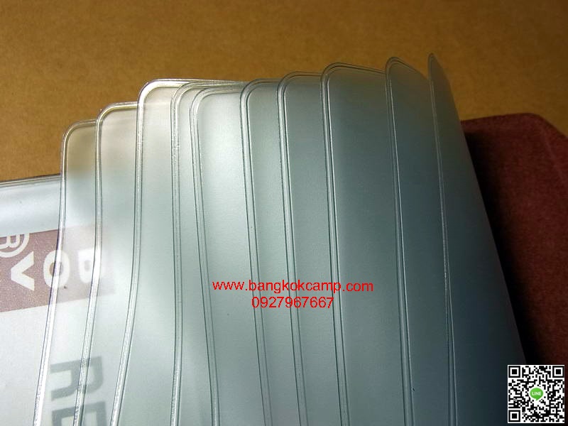 กระเป๋าใส่บัตร BOVI'S ใส่บัตรเครดิตได้ 20ใบ (สีน้ำตาลอ่อน)