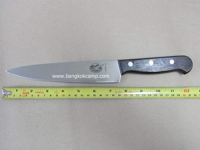 มีด Victorinox ใบมีด 7.5 นิ้ว ด้ามไม้ Made in Switzerland ใหม่ แท้