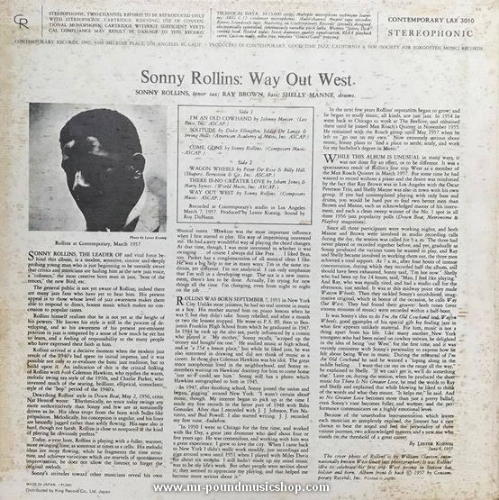 Sonny Rollins - Way Out West