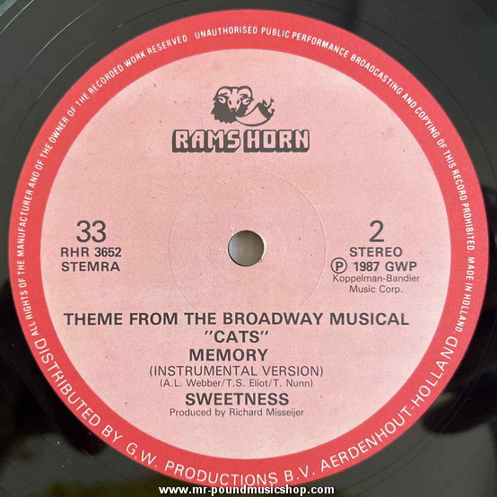 Sweetness - Memory (Theme From The Broadway Musical "Cats"