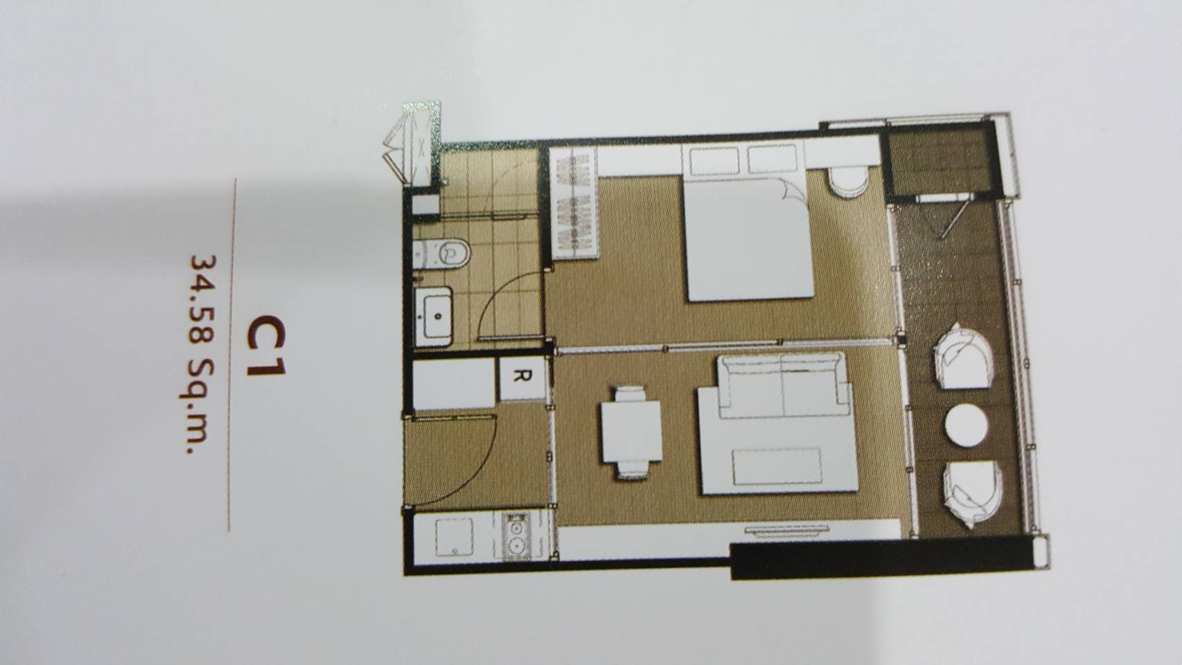 ขาย Condolette Midst Rama 9 (คอนโดเลต มิสท์ พระราม 9) พร้อมผู้เช่า ตรงข้ามเซ็นทรัลพระราม9 *ฝ้าสูง2.7เมตร 1 ห้องนอน 1 ห้องน้ำ ขนาด 35.5 ตร.ม.