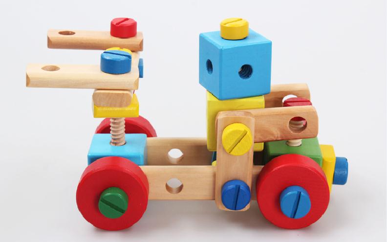 Multi Purpose Nuts-Combinations ของเล่นไม้ DIY