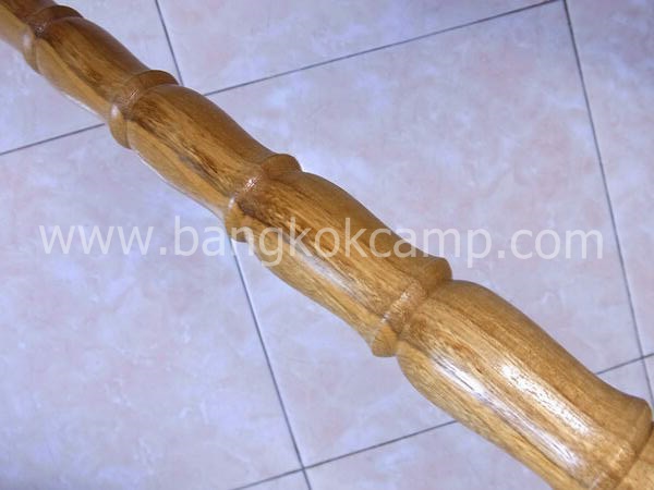 ไม้มงคลหายาก... ไม้ตะพด(พยอม) ลายสวยมาก หัวขุน+ท้ายทองเหลือง ยาว105ซม