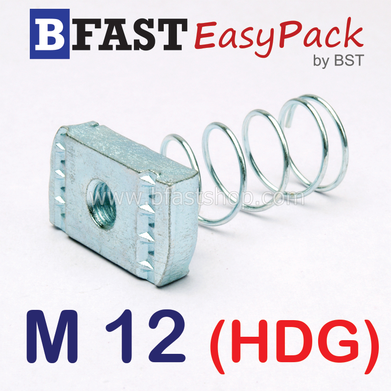 สปริงนัท M12 (ชุบ HDG.)