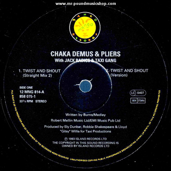 Chaka Demus & Pliers With Jack Radics & Taxi Gang - Twist And Shout / Rhythm Killer
