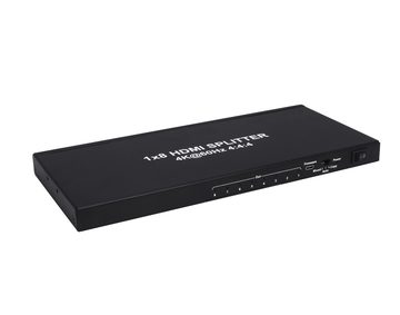 TM-SP07S 1x8 HDMI Splitter, HDCP2.2, Supports 3D, 4Kx2K@60Hz (YUV 4:4:4), 18G, HDR, EDID