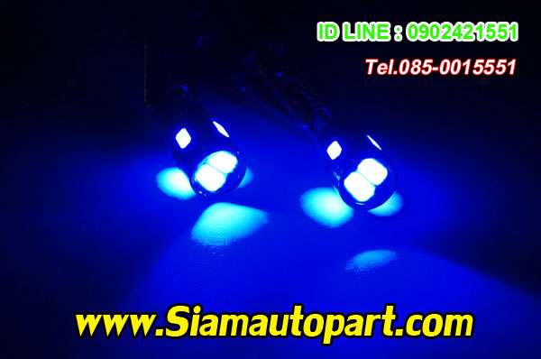 LED-T10-5730-6SMD-หัวเลนส์ แสงสีฟ้า