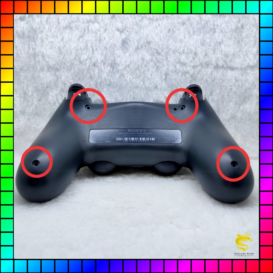 ชุดน๊อตจอย PS4 สีดำ (5 ตัว)