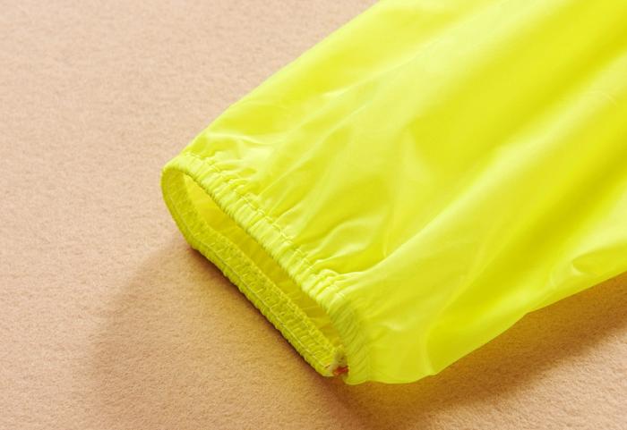 fashion เสื้อผ้าร่ม มีฮู้ด สีสะท้อนแสง ชมพู เขียว ฟ้า ใส่กันแดด กันฝน