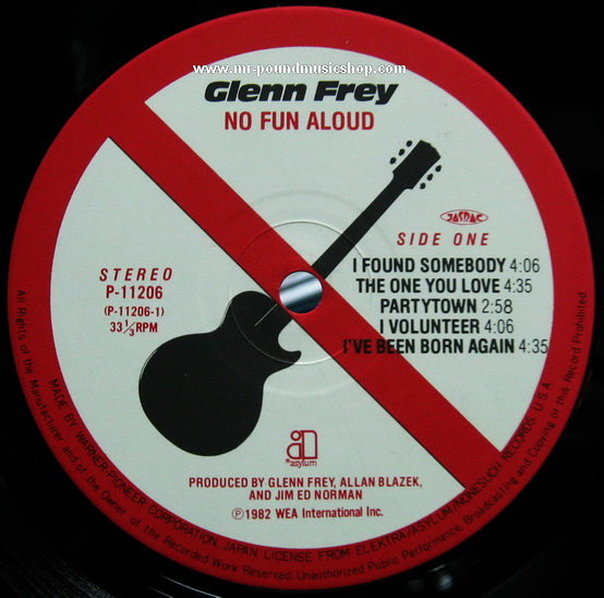Glenn Frey - No Fun Aloud
