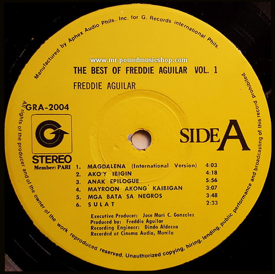 Freddie Aguilar - The Best of Freddie Aguilar Vol.1