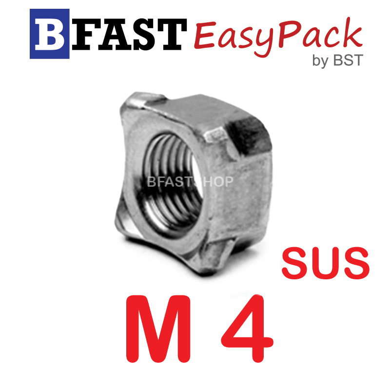 หัวน็อตอ๊าคสแตนเลส SUS M4 x P0.7 ( 8 ตัว/ถุง)