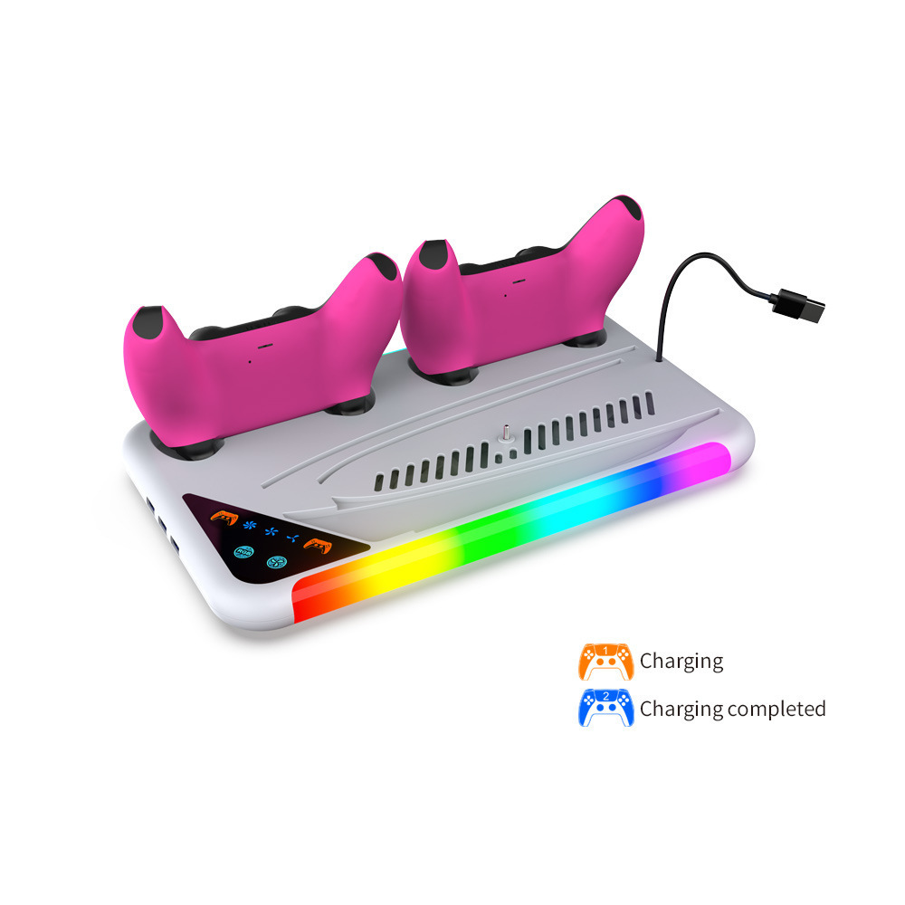 DOBE TP5-3557 PS5 Slim & รุ่นแรก Multifunctional Cooling Stand แท่นวางเครื่อง แบบใส่แผ่นและดิจิตัล