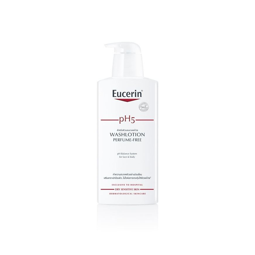 Eucerin pH5 Washlotion Perfume Free 400 mlยูเซอริน เซนซิทีฟ สกิน พีเอช 5 วอชโลชั่น เพอร์ฟูม-ฟรี