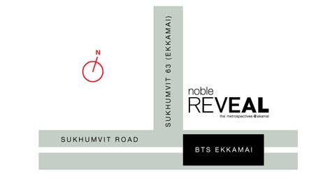 ให้เช่าคอนโด Noble Reveal (โนเบิล รีวิล) 1 ห้องนอน 1 ห้องน้ำ (มีอ่าง) ทิศใต้ วิวไม่บล๊อค