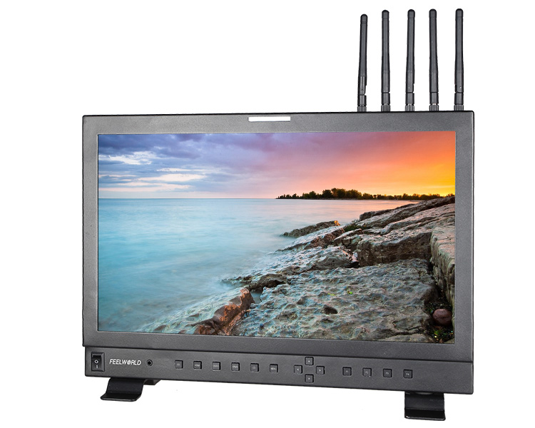 Feelworld WHA173 17.3'' built-in 300M wireless SDI HDMI HD video receiver Broadcast Monitor
