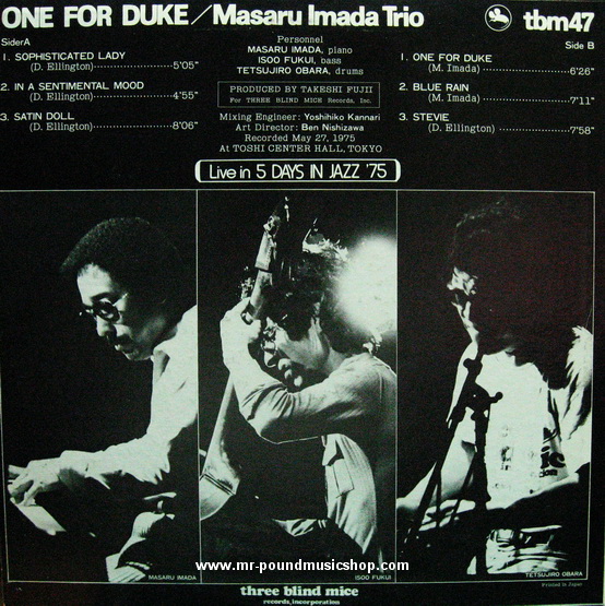 Masaru Imada Trio - One For Duke