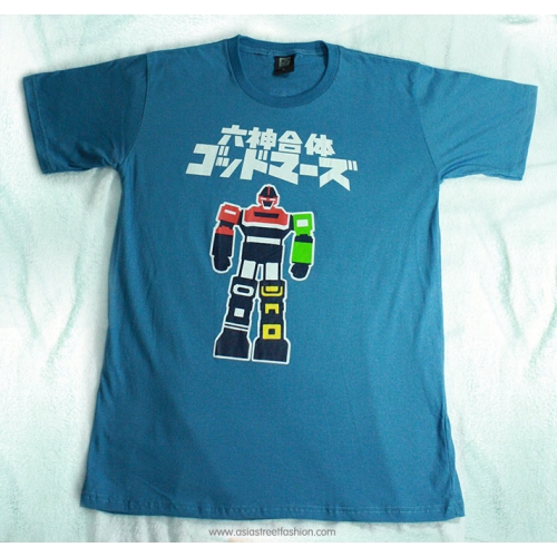 T-Shirt เสื้อยืดกันดั้ม ก็อดมาร์ส Godmars สุดเท่ห์ สีคราม จากร้าน GUNZU !!โปรโมชั่น