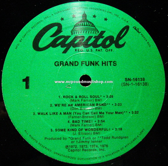 Grand Funk - Grand Funk Hits
