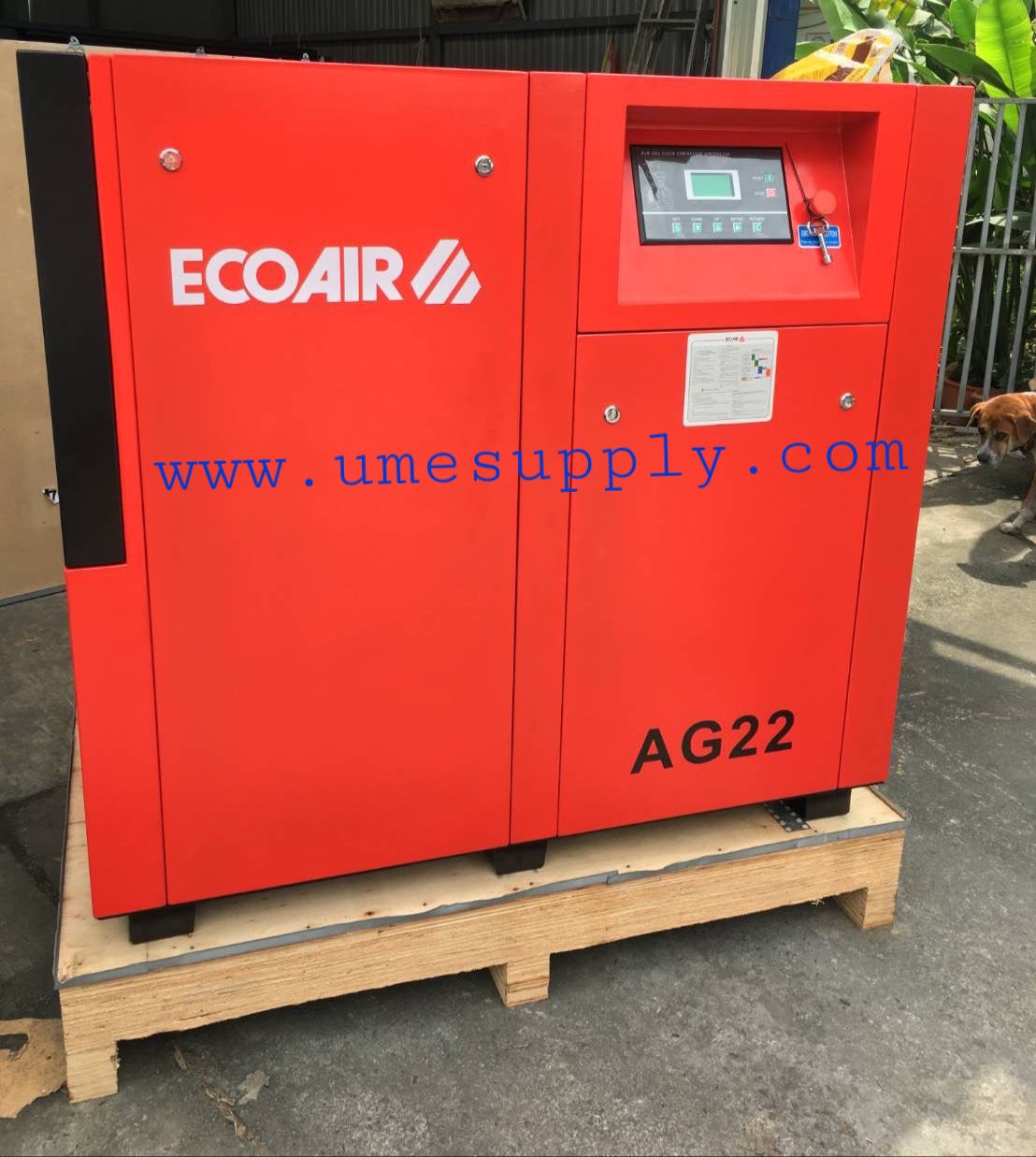 "ECOAIR" 30 HP. SCREW AIR COMPRESSOR.คอมเพรสเซอร์แบบสกรู