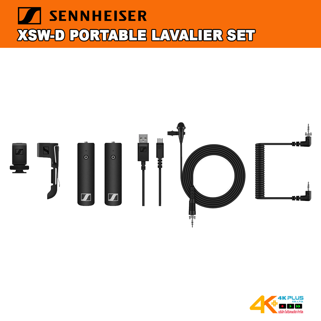XSW-D PORTABLE LAVALIER SET - Camera-Mount Digital Wireless Microphone System with Bodypack Transmitter and ME2-II Lav Mic (2.4 GHz)