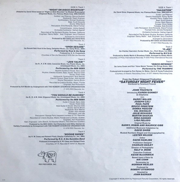 Various Artists - Saturday Night Fever (The Original Movie Sound Track)