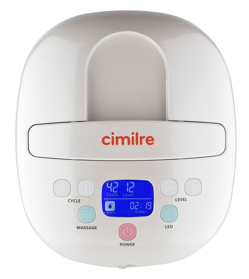 เครื่องปั๊มนม Cilmilre S3ปั๊มคู่ พร้อมขวดสีชา