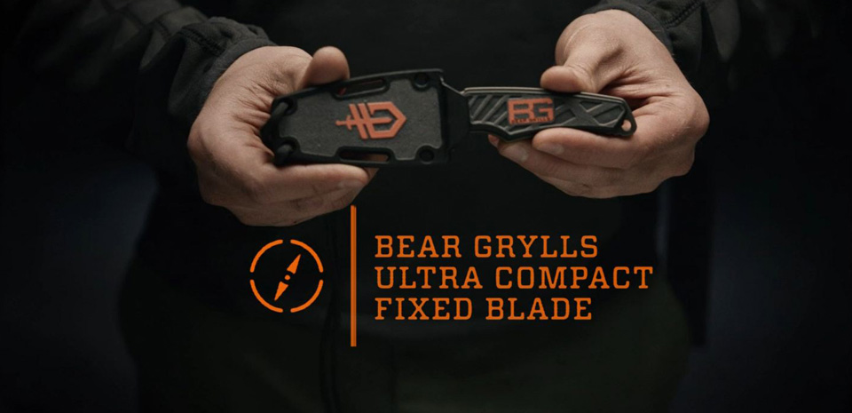 มีดใบตาย/มีดห้อยคอ GERBER BEAR GRYLLS ULTRA COMPACT FIXED BLADE ของใหม่ ของแท้