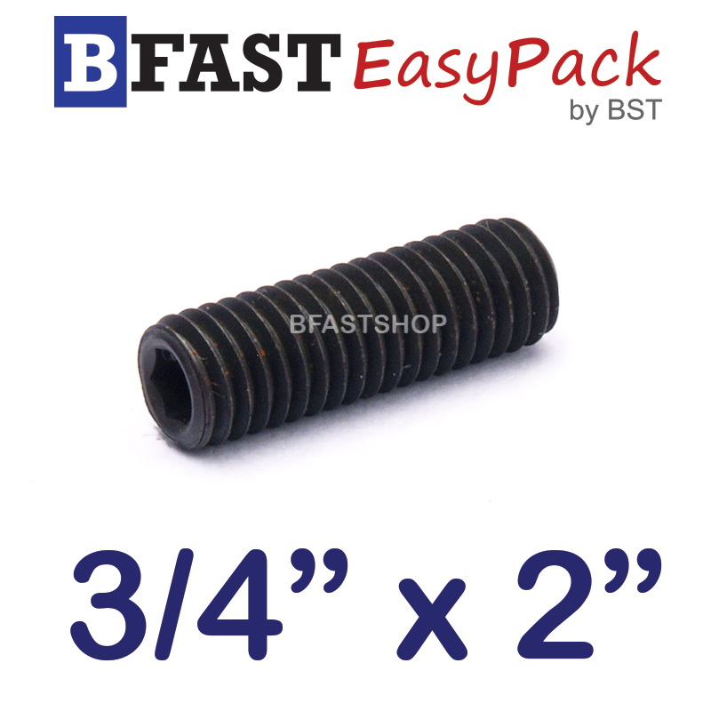 สกรูตัวหนอนดำ 3/4" x 2"