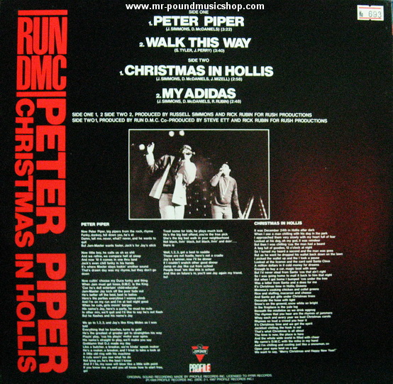 Run DMC - Peter Piper / Walk This Way / My Adidas / Christmas In Hollis