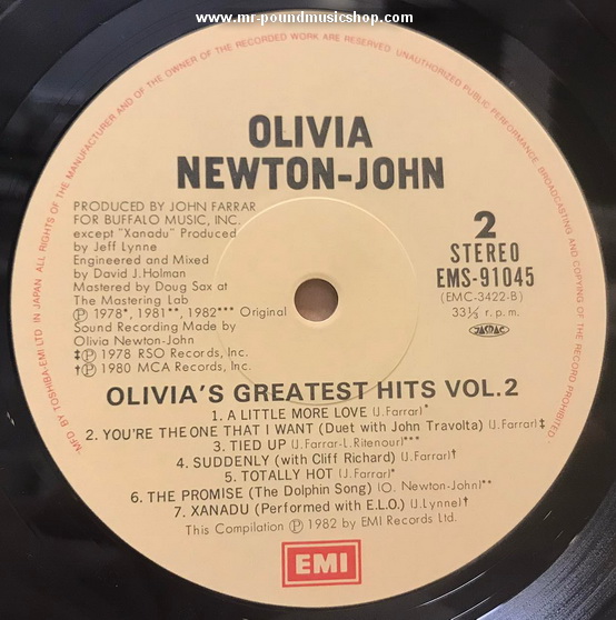 Olivia Newton-John - Olivia's Greatest Hits Vol. 2