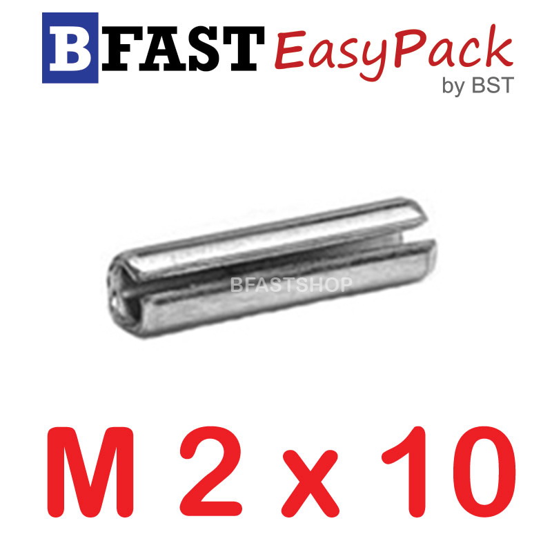 ปิ๊นตะกุดสแตนเลส SUS M2 x 10 (10 ตัว/ถุง)