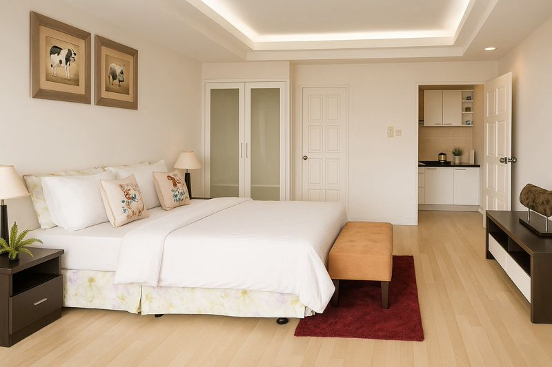 🌿 ให้เช่าคอนโด! เมอราญา เรสซิเดนซ์- Murraya Residence ลาดพร้าว 71 ห้องสูท A | ขนาดใหญ่ 68 ตร.ม. | ชั้น 2