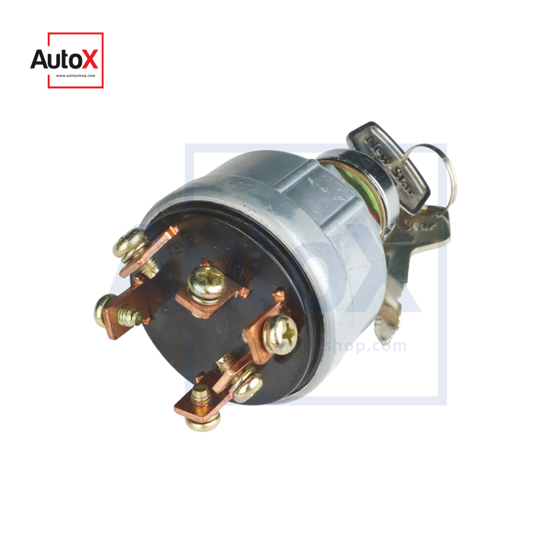 สวิทช์กุญแจสตาร์ท HINO ตัวใหญ่ 6ขั้ว 12-24V ยี่ห้อNew-Star (ใหม่)