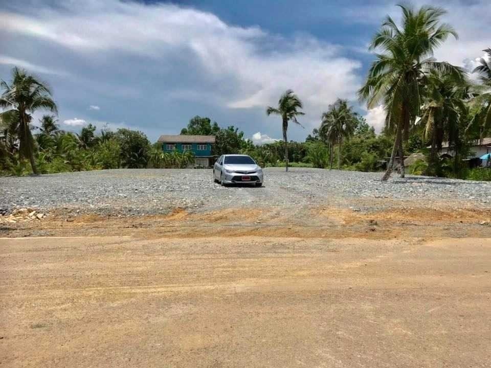 ขาย//ให้เช่า ที่ดินบ้านแพ้ว จ. สมุทรสาคร ติดคลองสวยถมแล้ว ติดคลอง ทำโกดัง เก็บสินค้า ร้านอาหาร ลานจอดรถ