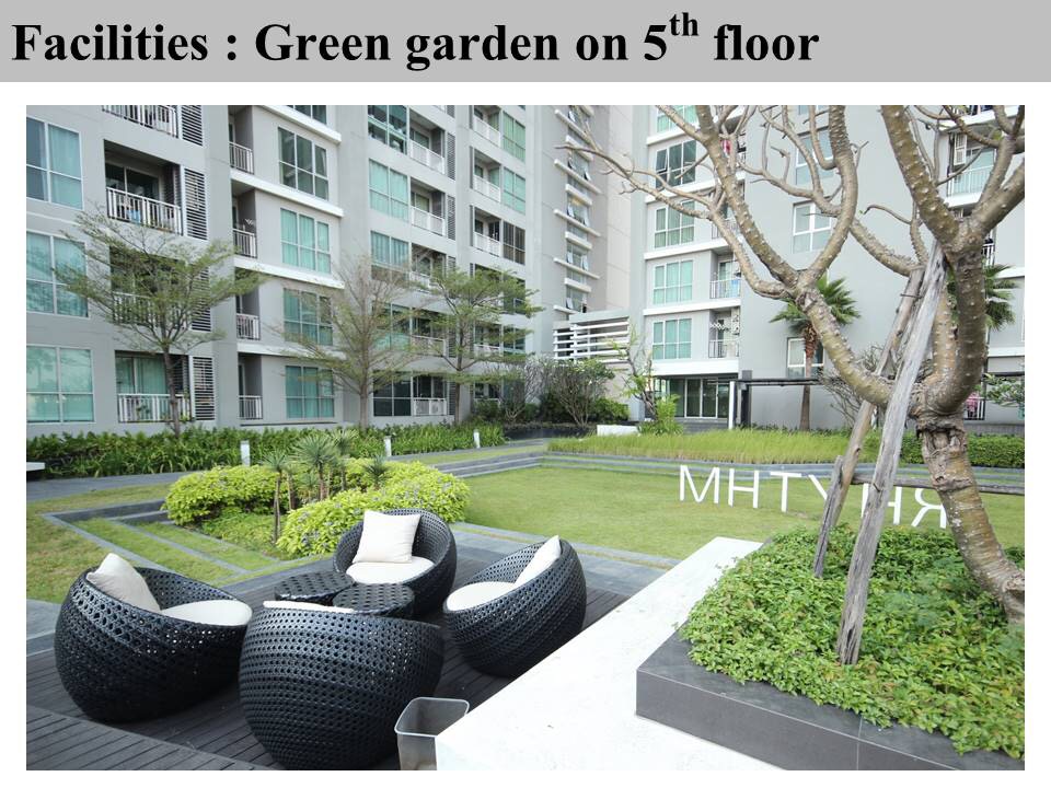 ขายคอนโด Rhythm Ratchada (ริธึม รัชดา) 1 ห้องนอน 1 ห้องน้ำ ชั้น 14 ขนาด 36 ตรม