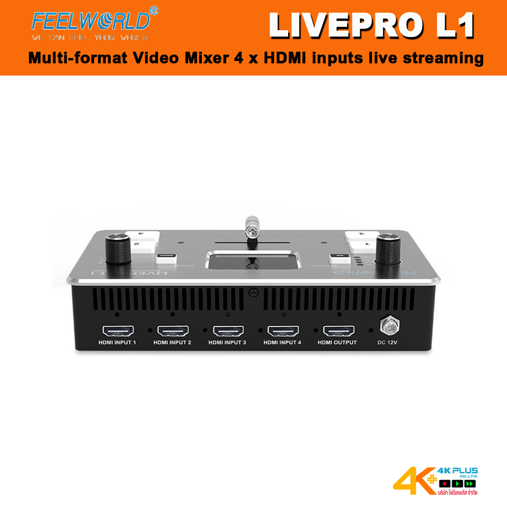 FEELWORLD LIVEPRO L1 Multi-format Video Mixer 4 x HDMI inputs live Streaming